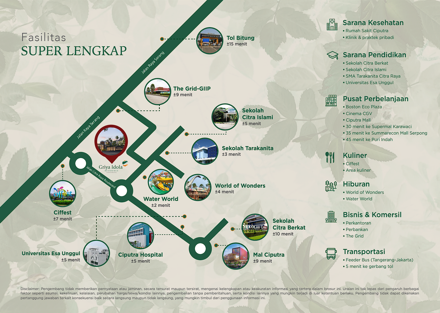 Fasilitas Lengkap Rumah 6 Meter di Griya Idola Residence