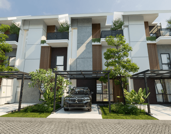 Rumah Mewah 3 Lantai dengan Nuansa Danau