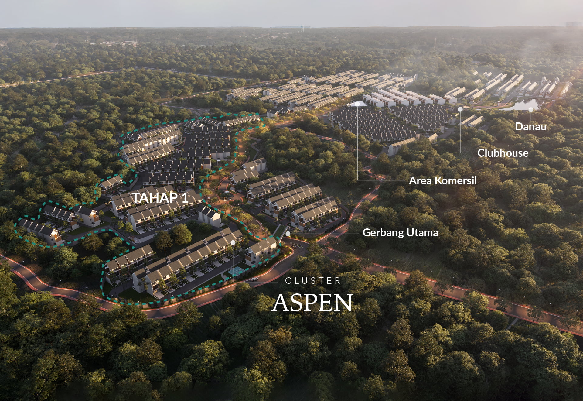 Rumah Mewah Terjangkau Cluster Aspen Griya Idola Residence Tangerang